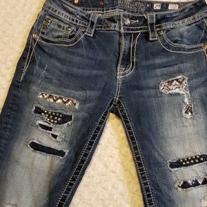 Miss Me Ripped w studs and sequins